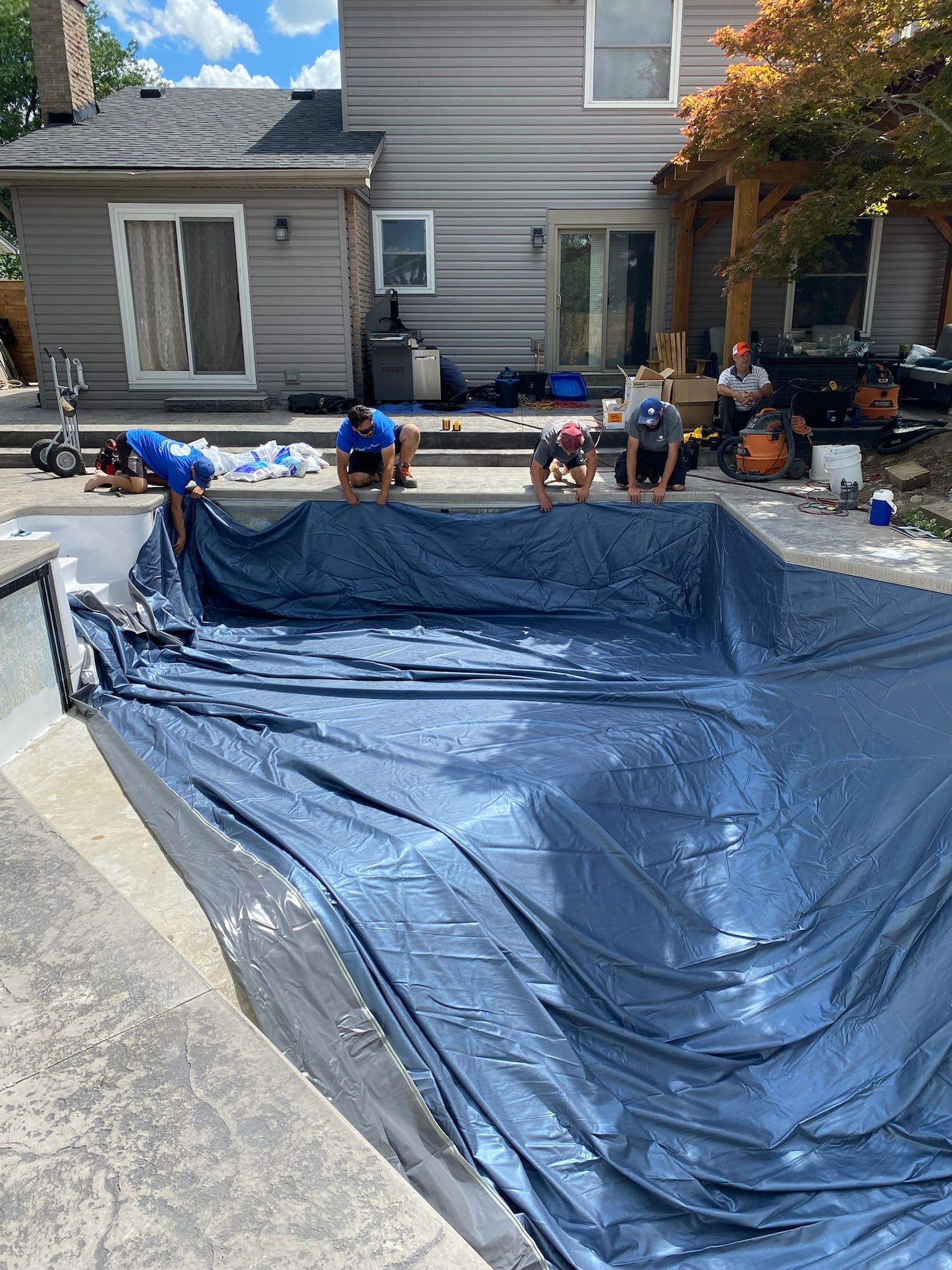01-12 Barclay new liner install