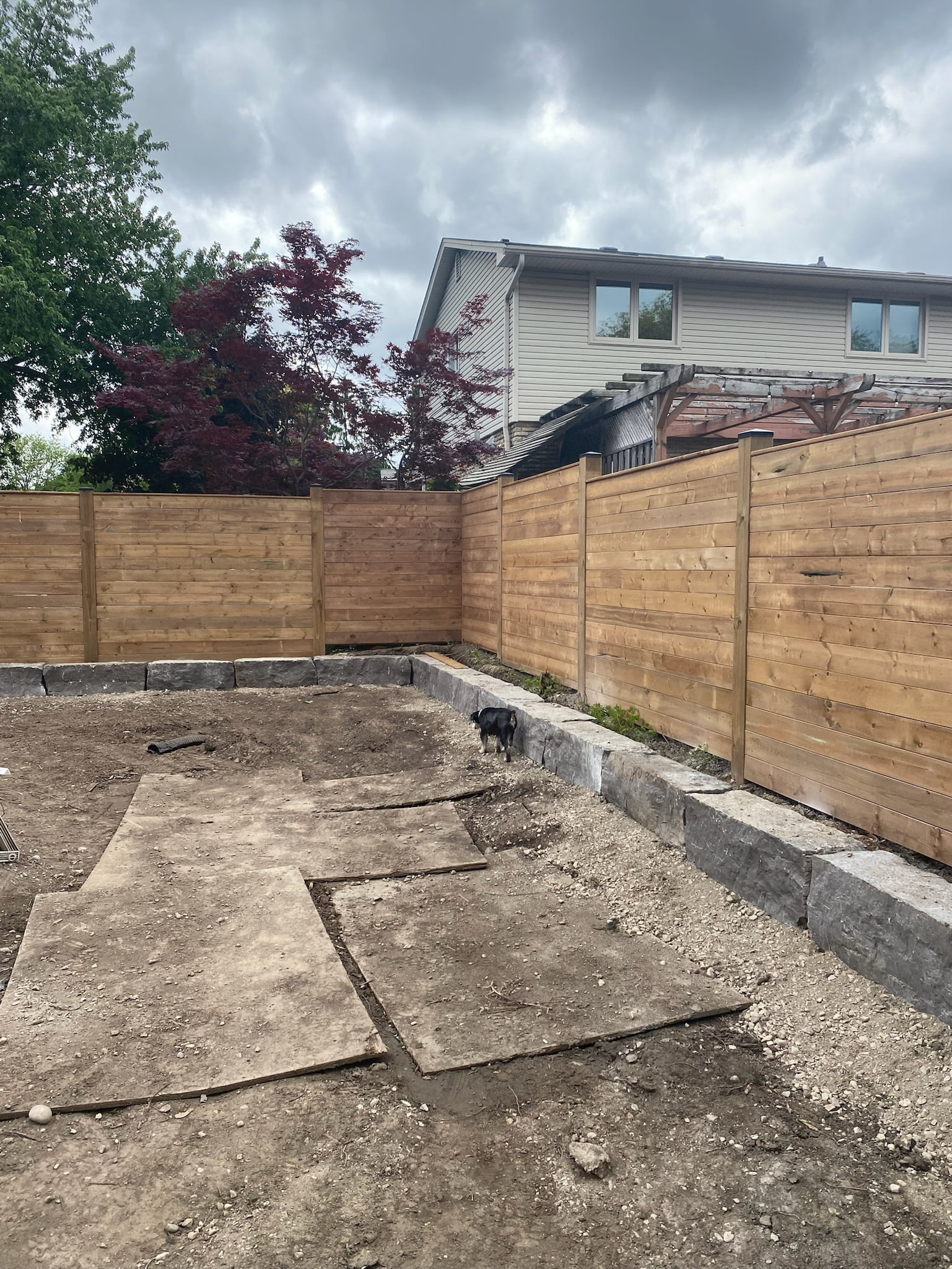 02-08 Barclay fence and garden border