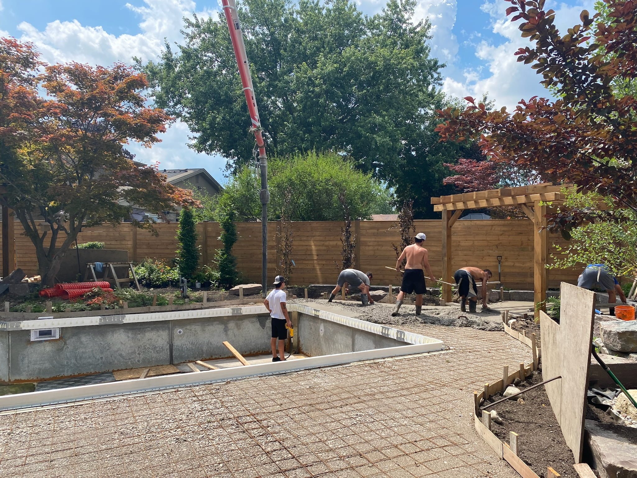 02-11 Barclay concrete install in backyard