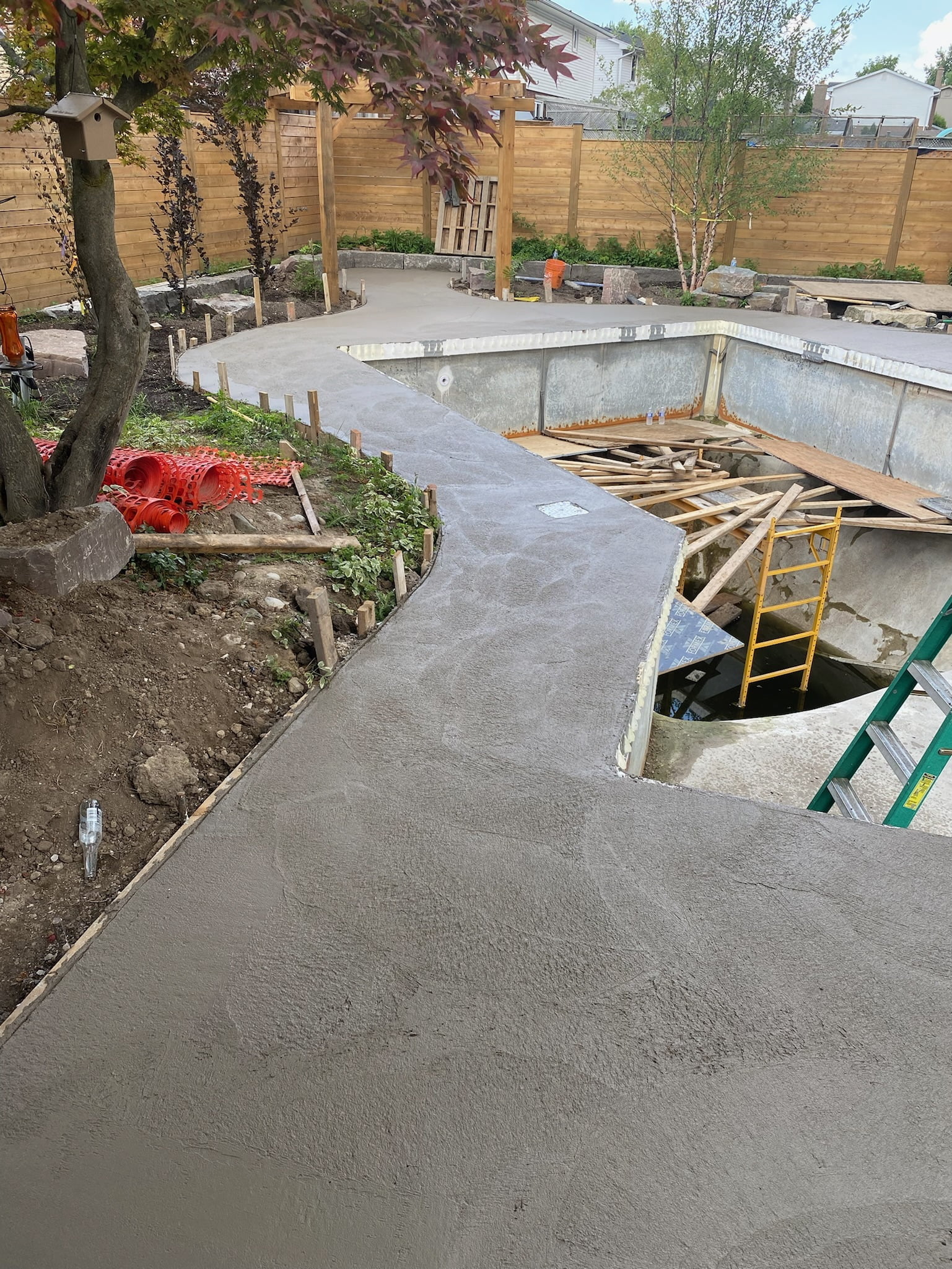 02-12b Barclay new concrete in backyard