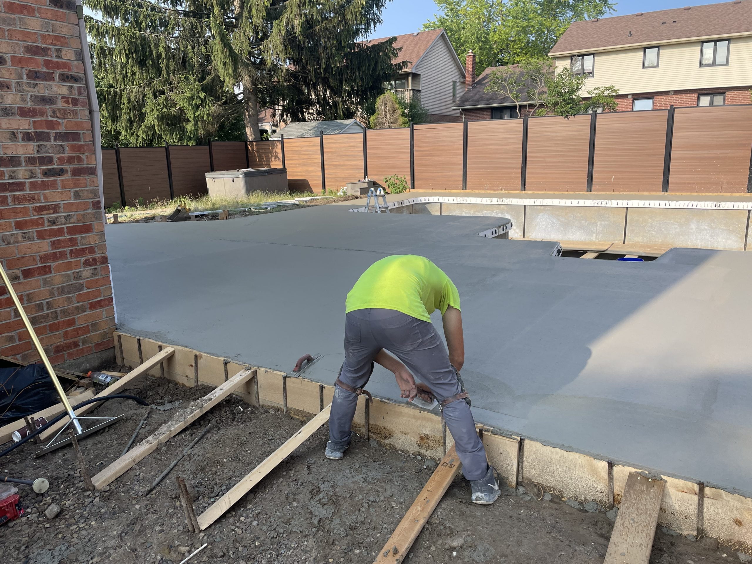 New Concrete Around Pool