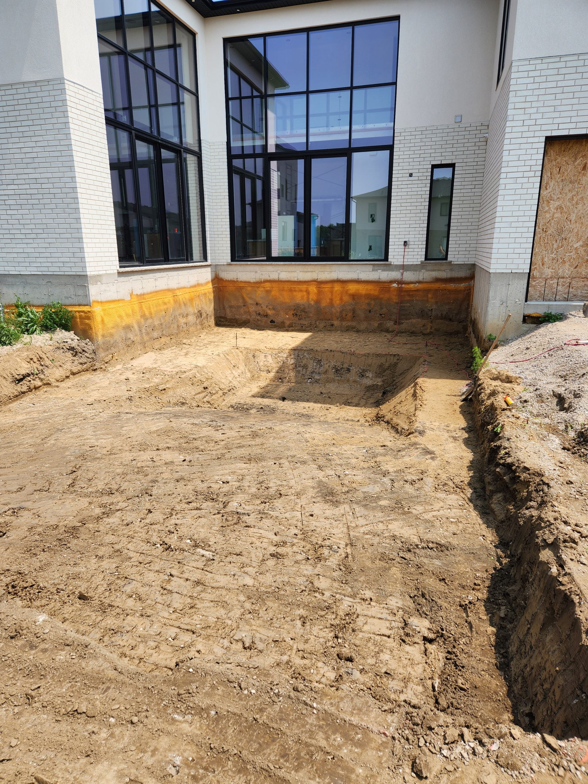 Site prepared for new swimming pool