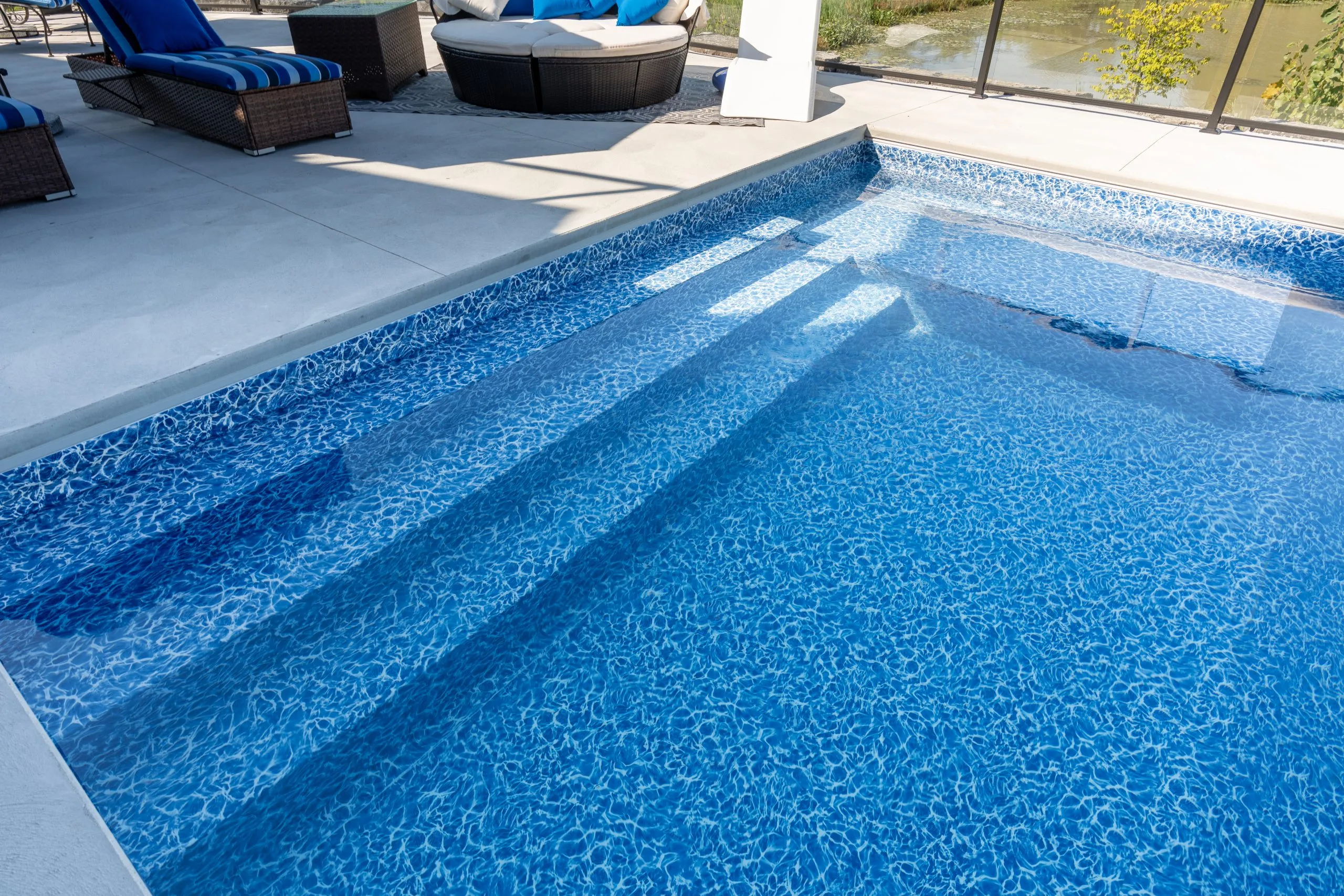 Winterberry Job site showing the excellence and elegance of Cracknell Pools backyard services