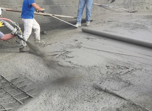 pool builders using gunite concrete application